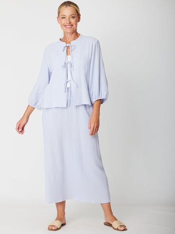 Heidi Bubble Jacket- Ice Blue- 31581 - New Arrivals