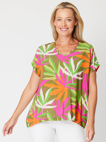 Tina Vee Kimono Top - Tropical - 31589 - 
