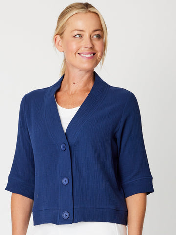 Summer Cotton Jacket -Navy  - 31592 - 