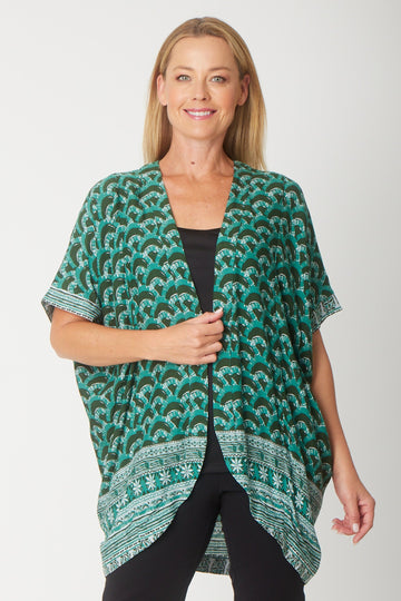 Rayon Cover Up - Green - 31597 - 