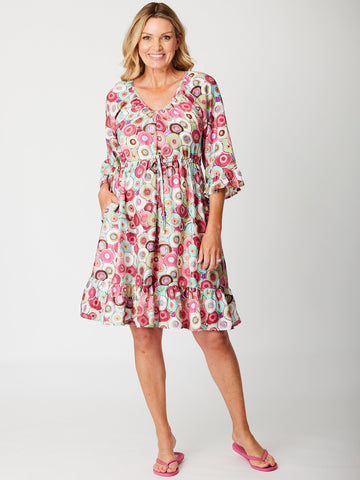 Maroochydore Dress -  Raspberry - 31614 - 