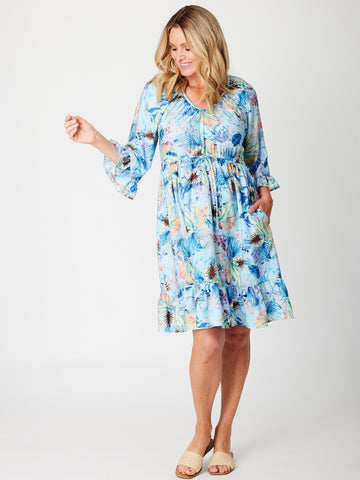 Maroochydore Dress -  Turq - 31614 - 