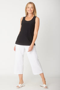 Long Line Tank - Black - 31618
