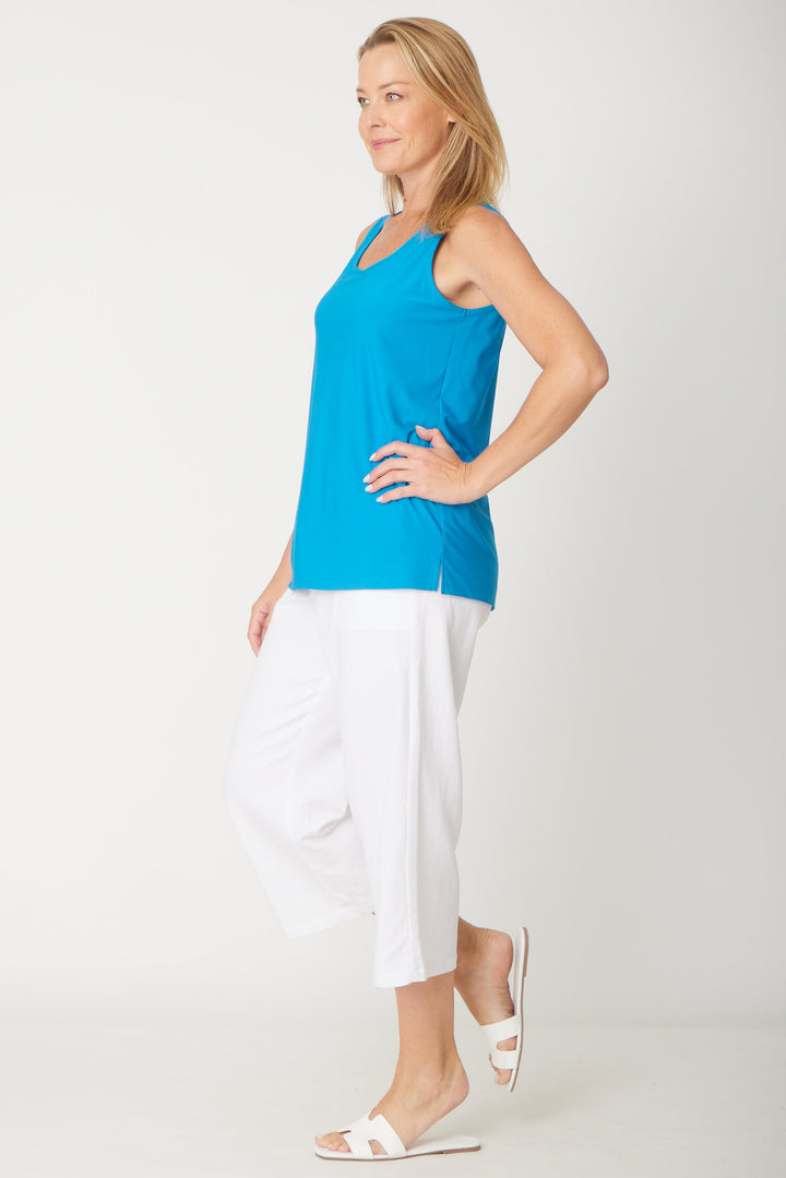 Long Line Tank - Turq - 31618