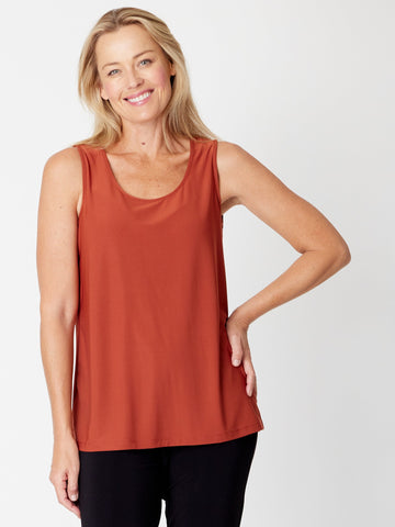 Long Line Tank - Cinnamon - 31618 - 