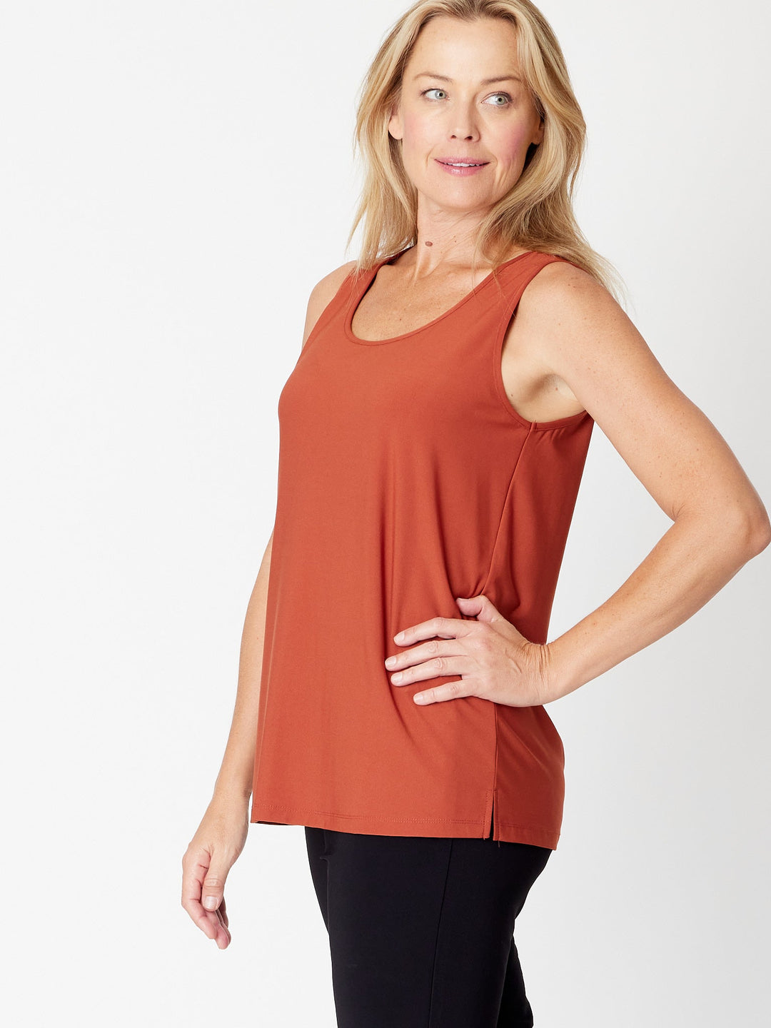 Long Line Tank - Cinnamon - 31618