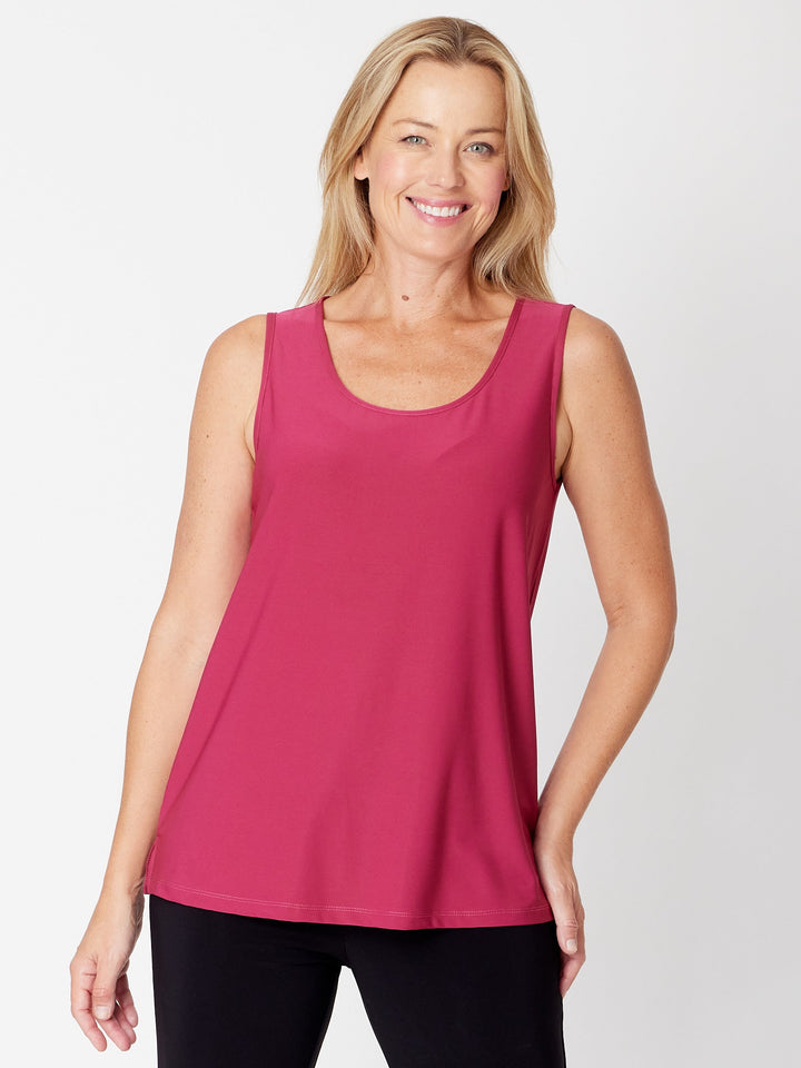 Long Line Tank - Magenta- 31618