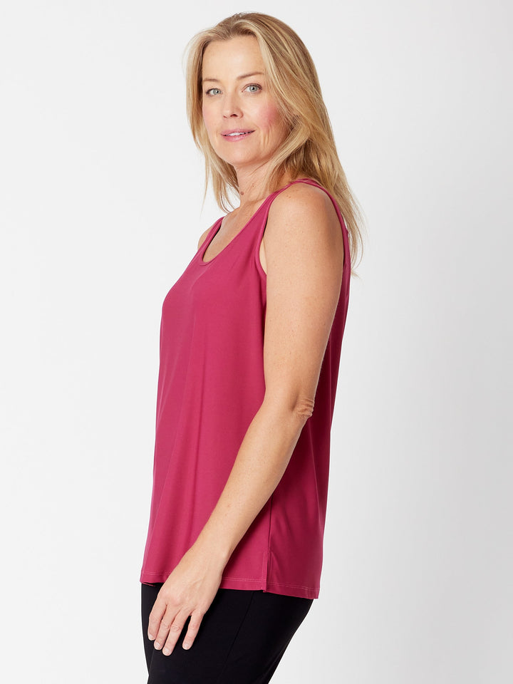 Long Line Tank - Magenta- 31618