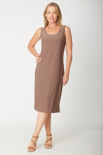 Jersey Essential Tank Dress - Latte - 31621 - SUMMER