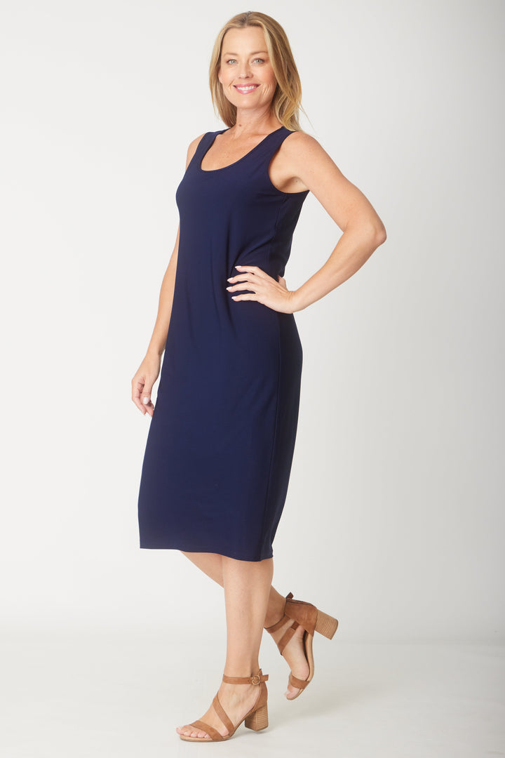 Jersey Essential Tank Dress - Navy - 31621