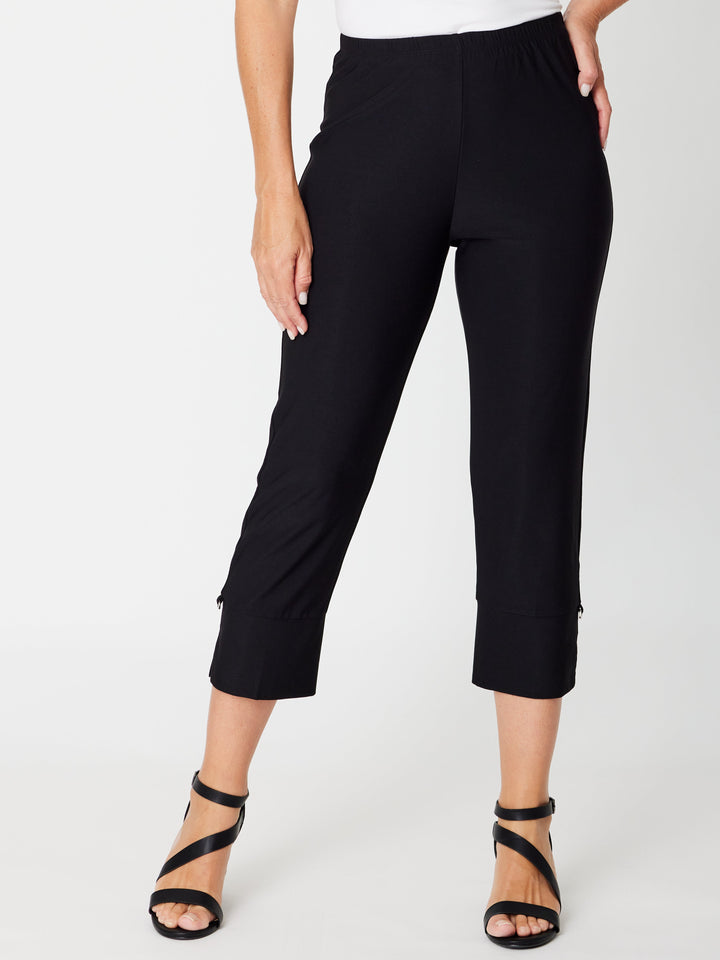 Bling Summer Crop Pant - Black - 31624
