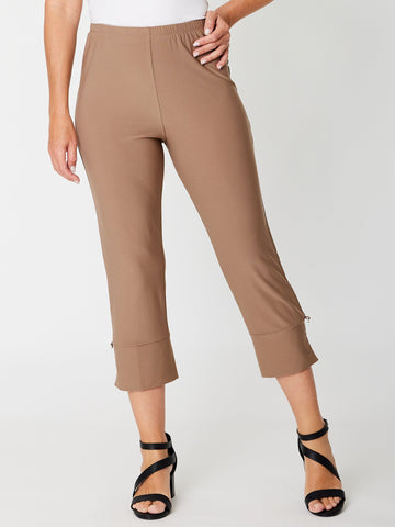 Bling Summer Crop Pant - Latte - 31624 - Pants