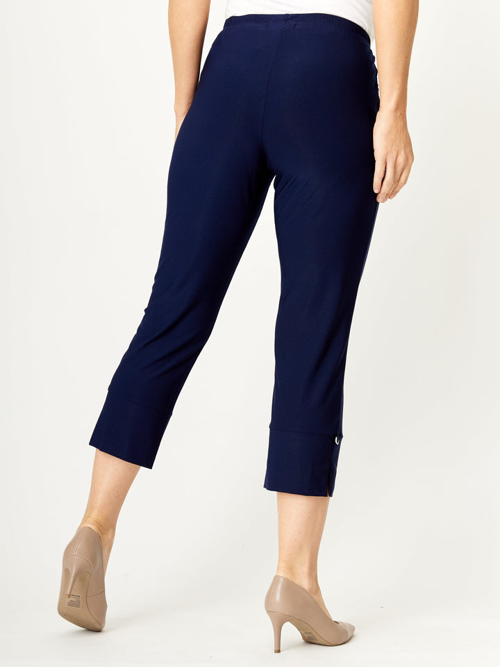 Bling Summer Crop Pant - Navy - 31624