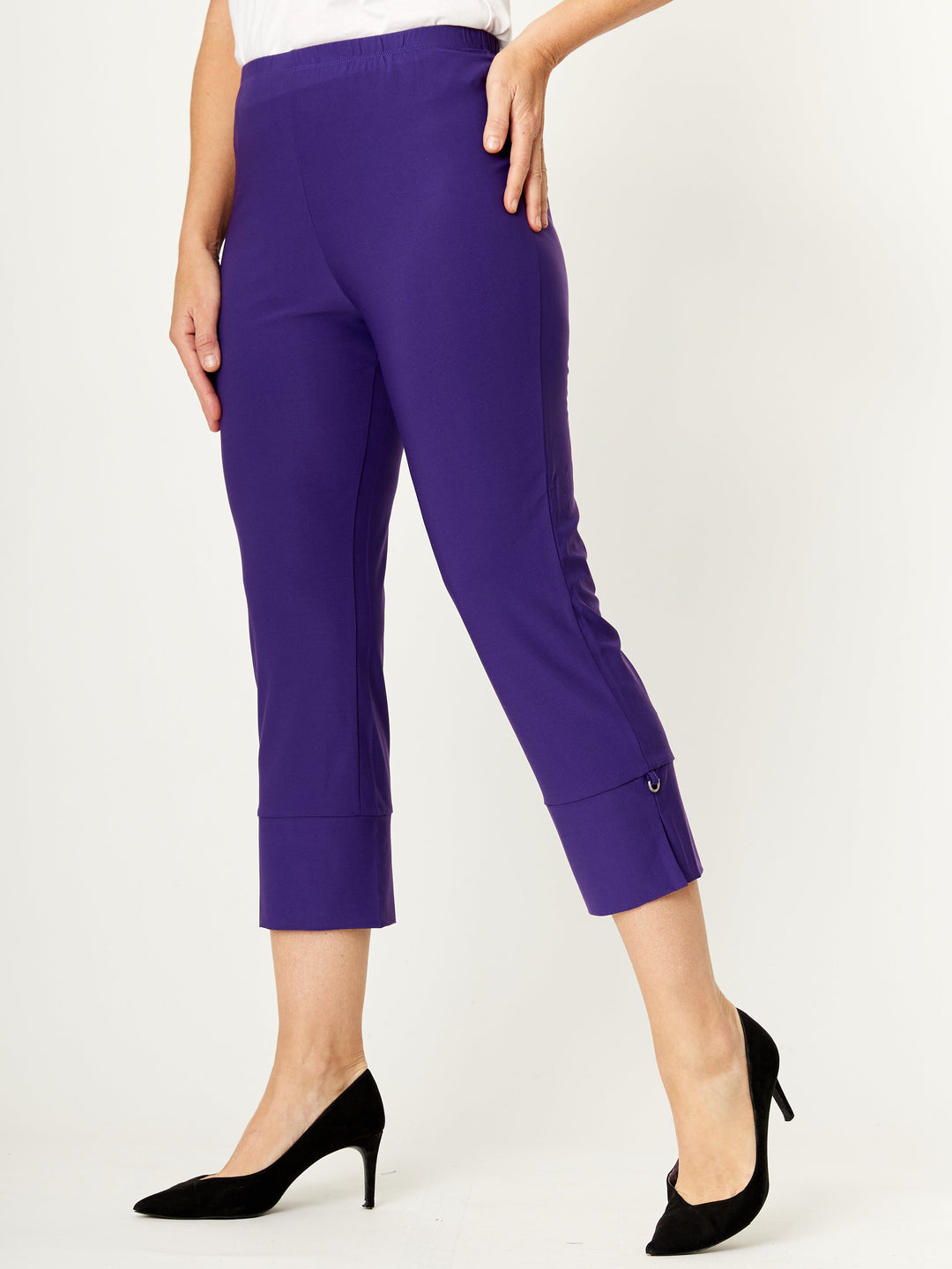 Bling Summer Crop Pant - Purple - 31624