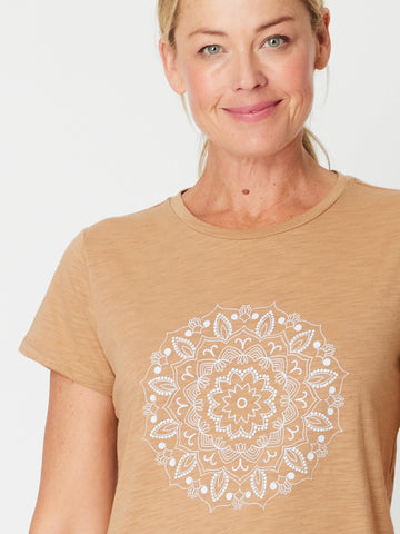 Mozaic Print Tee - Toffee - 31641 - Spring/Summer