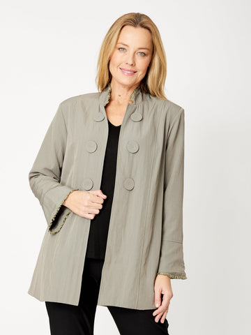 Nehru Coat- Khaki -31963 - Autumn/Winter