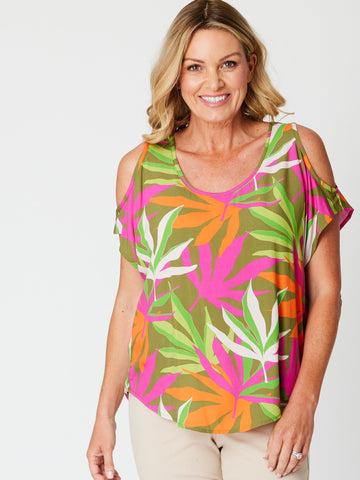 Summer Rainbow cut Out Top - Tropical -31710 - Spring/Summer