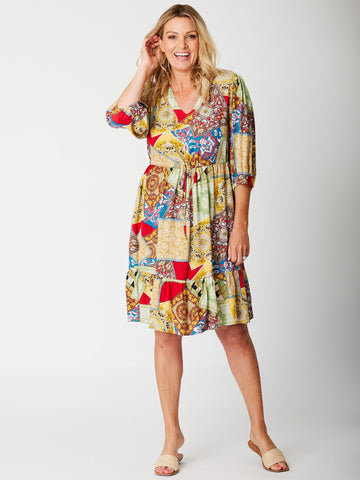 Sandy Shores Rayon Dress - Lime - 31711 - Cordelia St