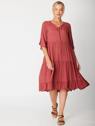 Jessie Dress - Cinnamon- 31721 - 