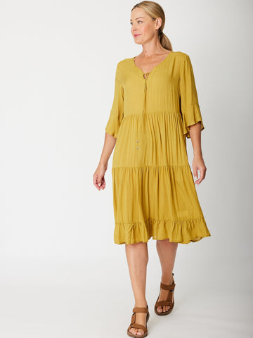 Jessie Dress - Mustard- 31721 - 