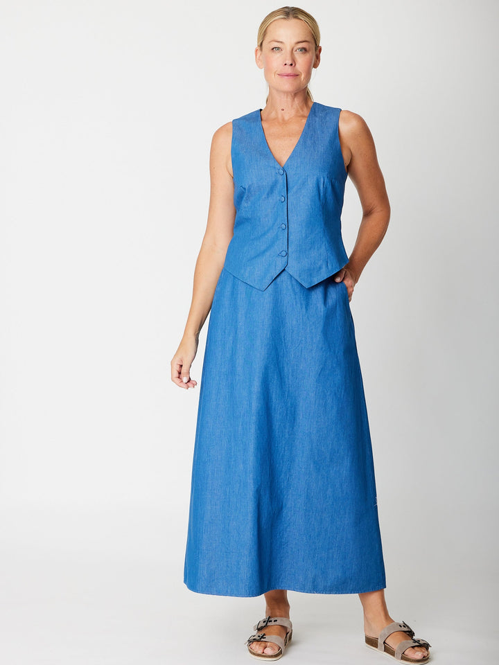 Denim Vest - Denim - 31726