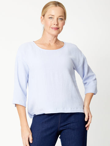 Tarin 3/4 Top - Blue - 31729 - Luna Sky