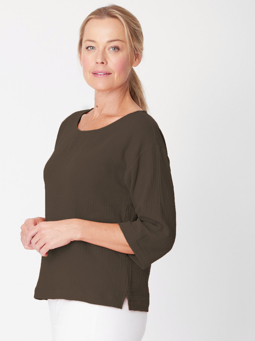 Tarin 3/4 Top - Choc - 31729
