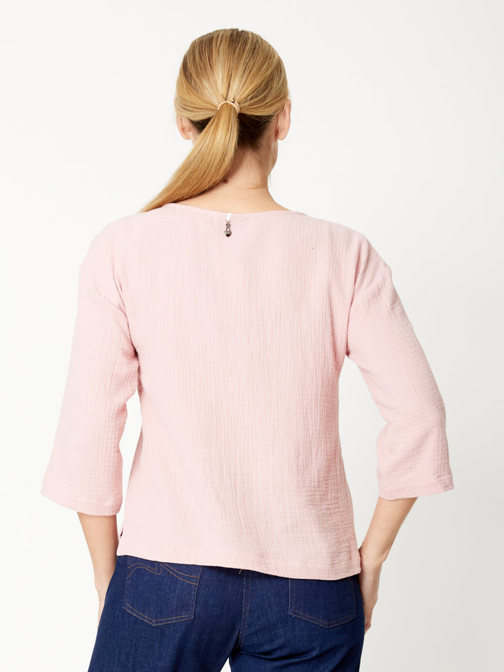 Tarin 3/4 Top - Dusty Pink - 31729