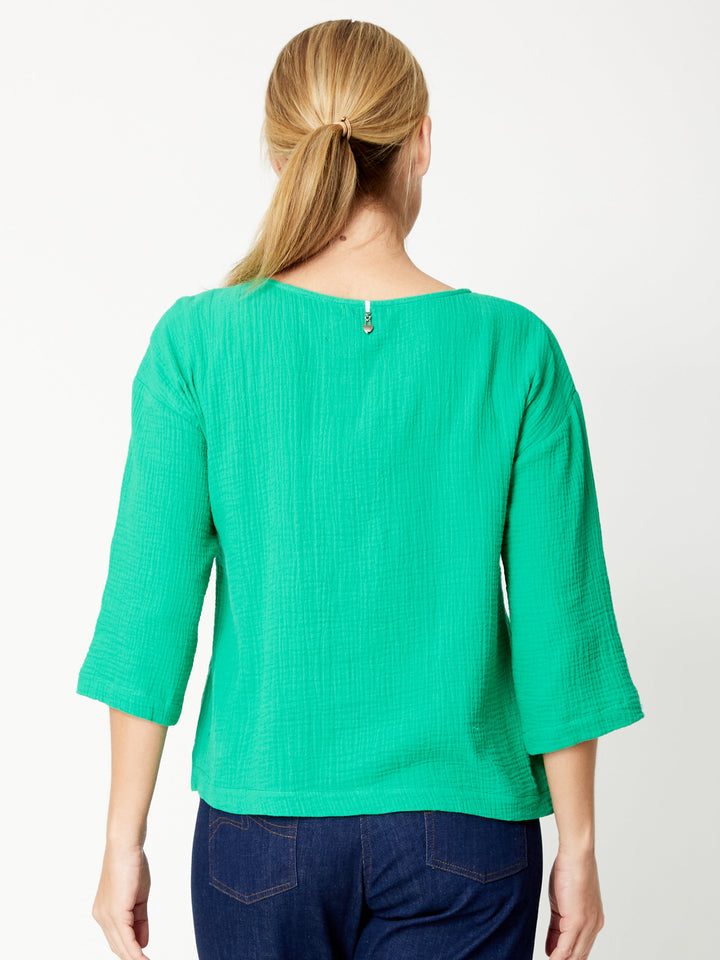 Tarin 3/4 Top - Emerald - 31729