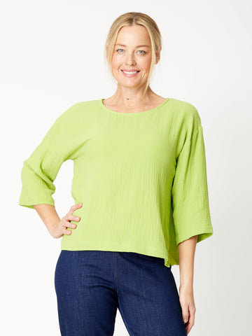 Tarin 3/4 Top - Lime - 31729 - 
