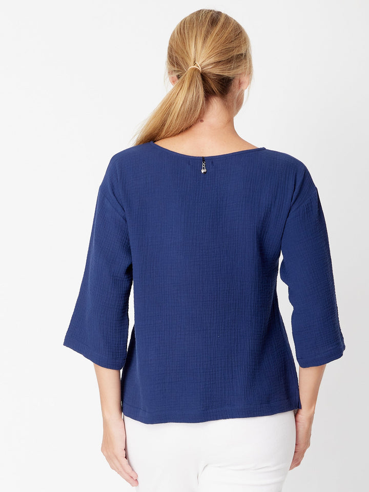 Tarin 3/4 Top - Navy - 31729