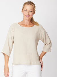 Tarin 3/4 Top - Straw - 31729