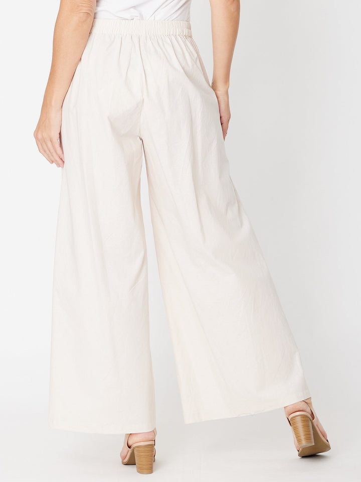 Luna Linen Wide Leg Pant - Sand - 31742