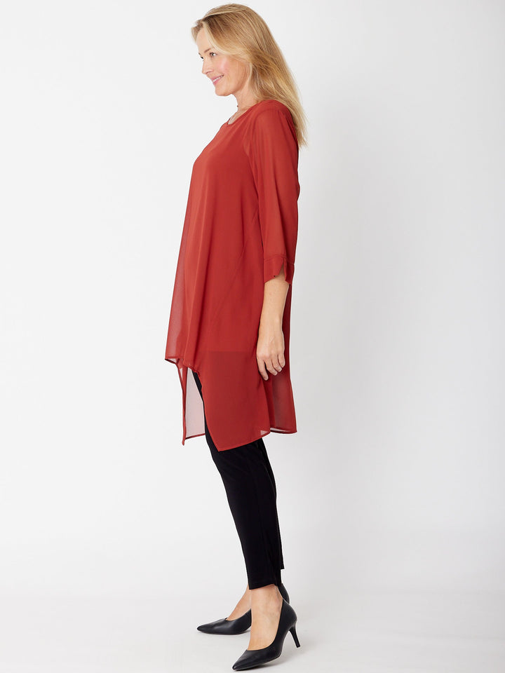 Hi Lo Drama Top - Cinnamon - 31747