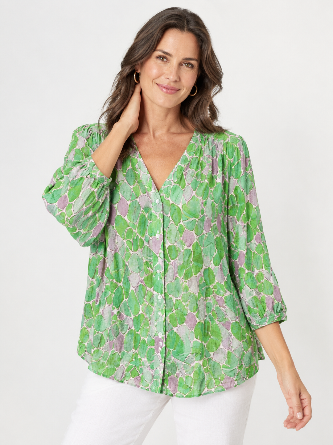 Rayon Shirt - Pebbles- 31771