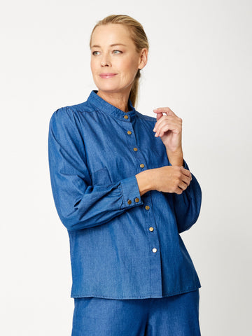Whitney Denim Shirt- Denim -31800 - 