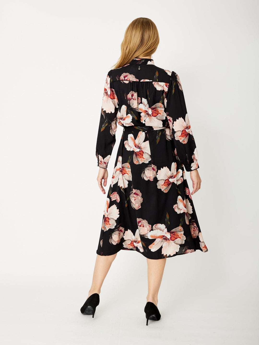Wren Midi Dress - Black- 31831
