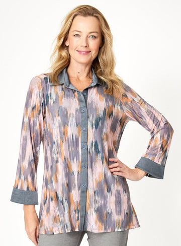 Viviana Mesh Shirt - Pink/Silver- 31839 - Autumn/Winter