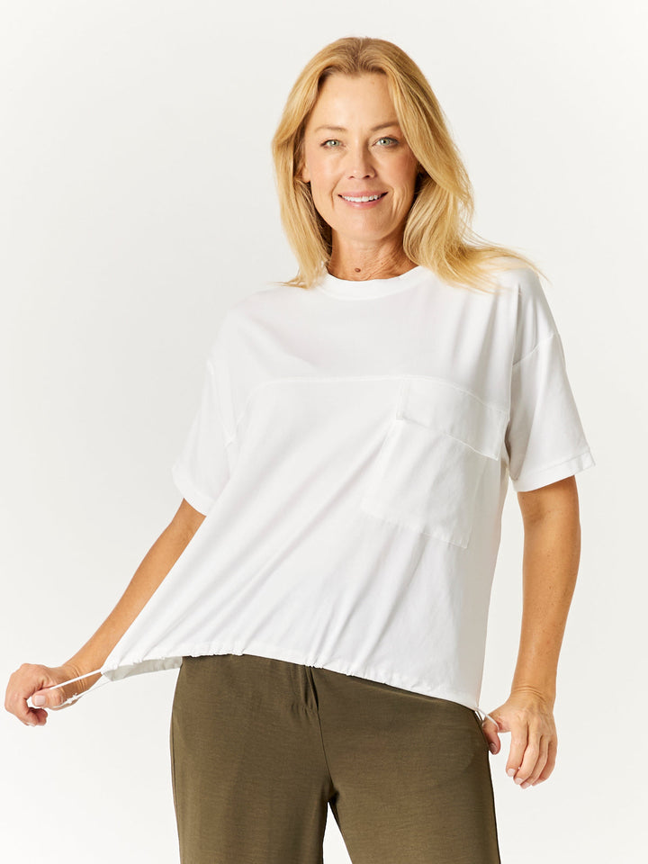 Pocket Panel Top - White - 32539