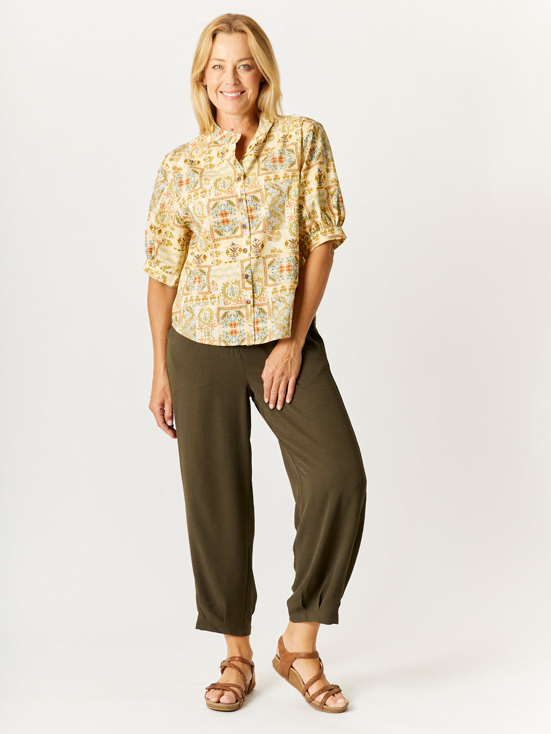 Flower Market Shacket - Lemon - 32657