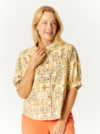 Flower Market Shacket - Lemon - 32657