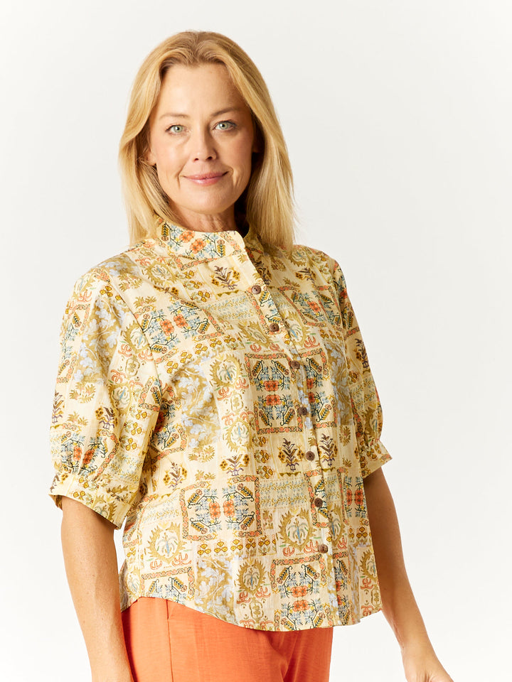 Flower Market Shacket - Lemon - 32657