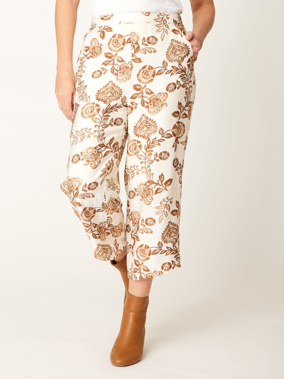 Veronica Angle Pant - Choc- 31872