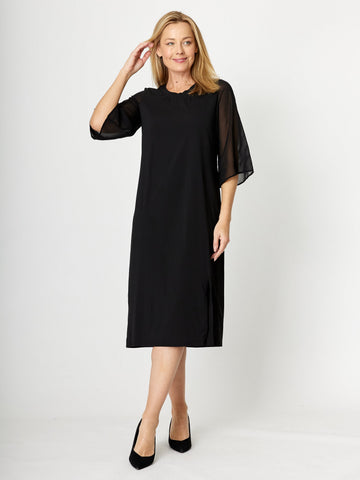 Ursula Cape Dress - Black - 31873 - 