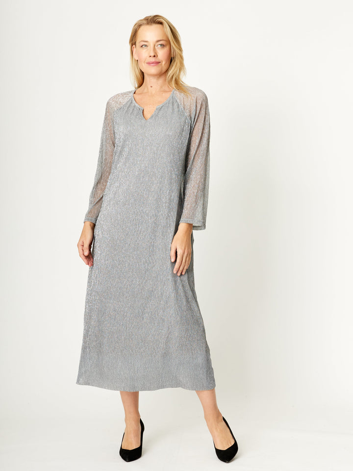 Urika Metallic Dress - Silver - 31883