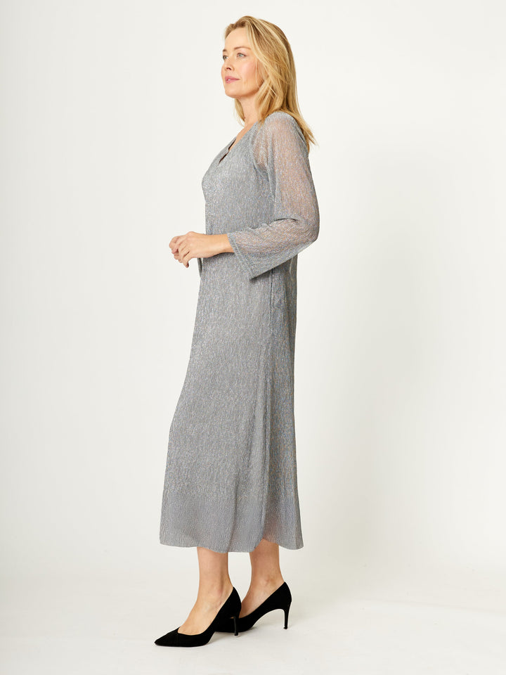 Urika Metallic Dress - Silver - 31883