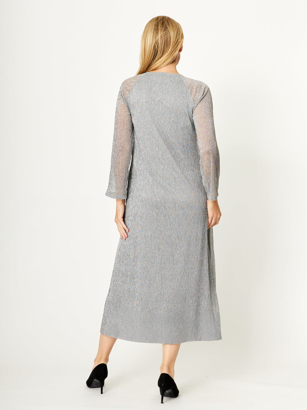 Urika Metallic Dress - Silver - 31883