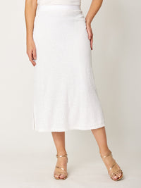 Ulla Midi A Skirt - Winter White - 31885