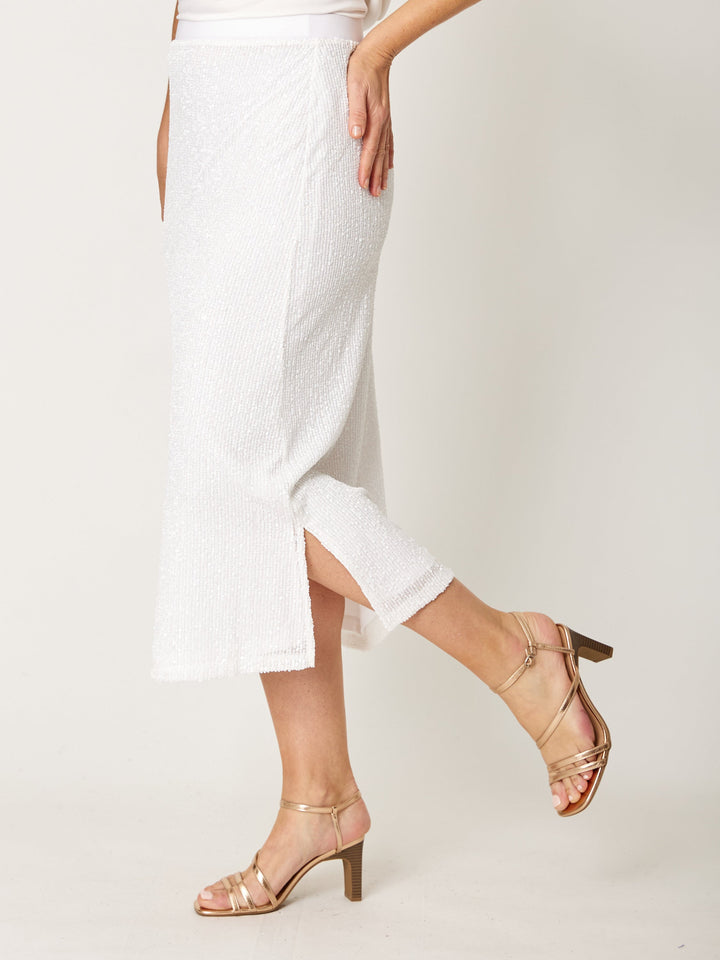 Ulla Midi A Skirt - Winter White - 31885