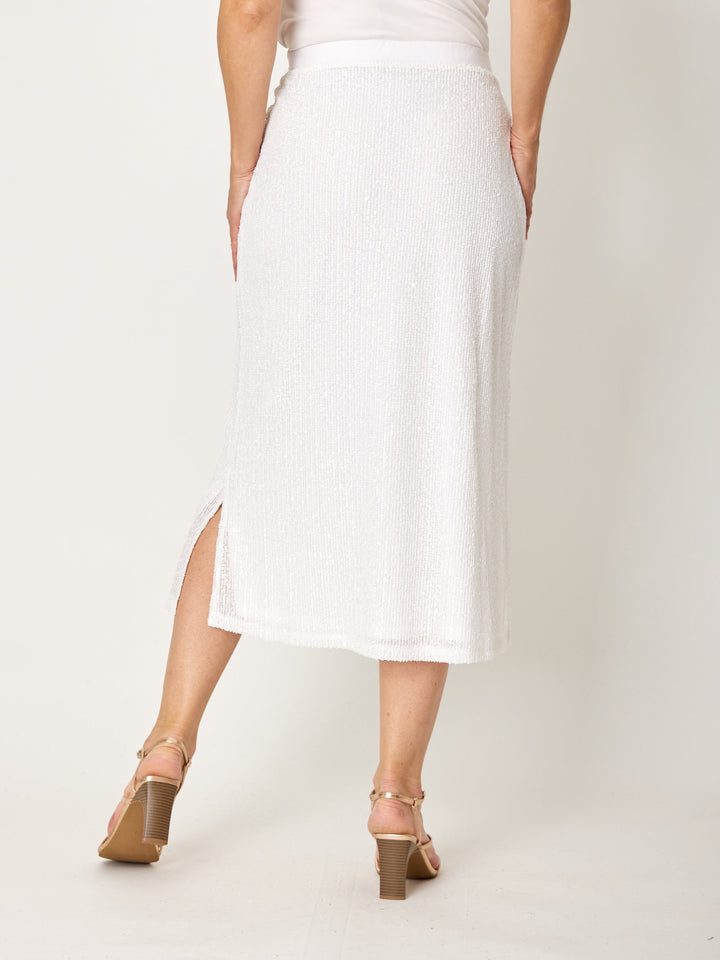Ulla Midi A Skirt - Winter White - 31885